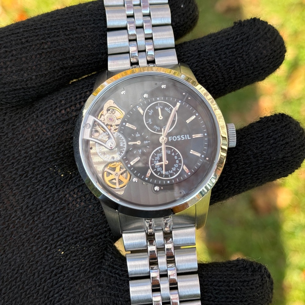 Fossil Townsman Multi-Function Black Dial Men's W… - image 3